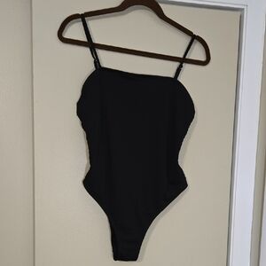 Unbranded Classic Black One Piece Swimsuit Size Large